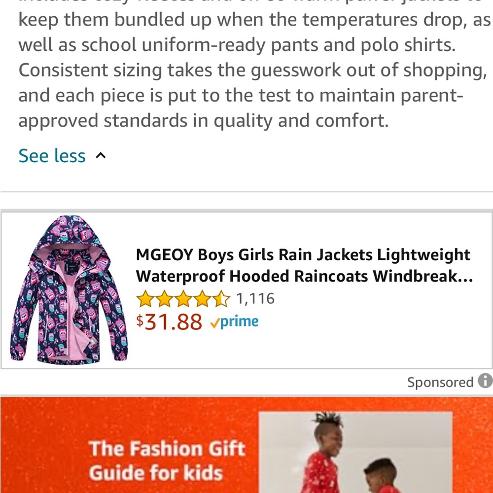 Girls winter jacket - Picture 5 of 9